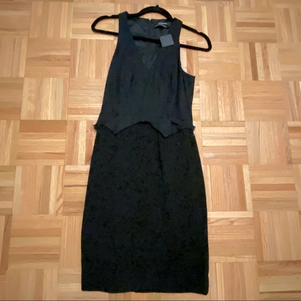 Club Monaco wool suit dress size 4 black